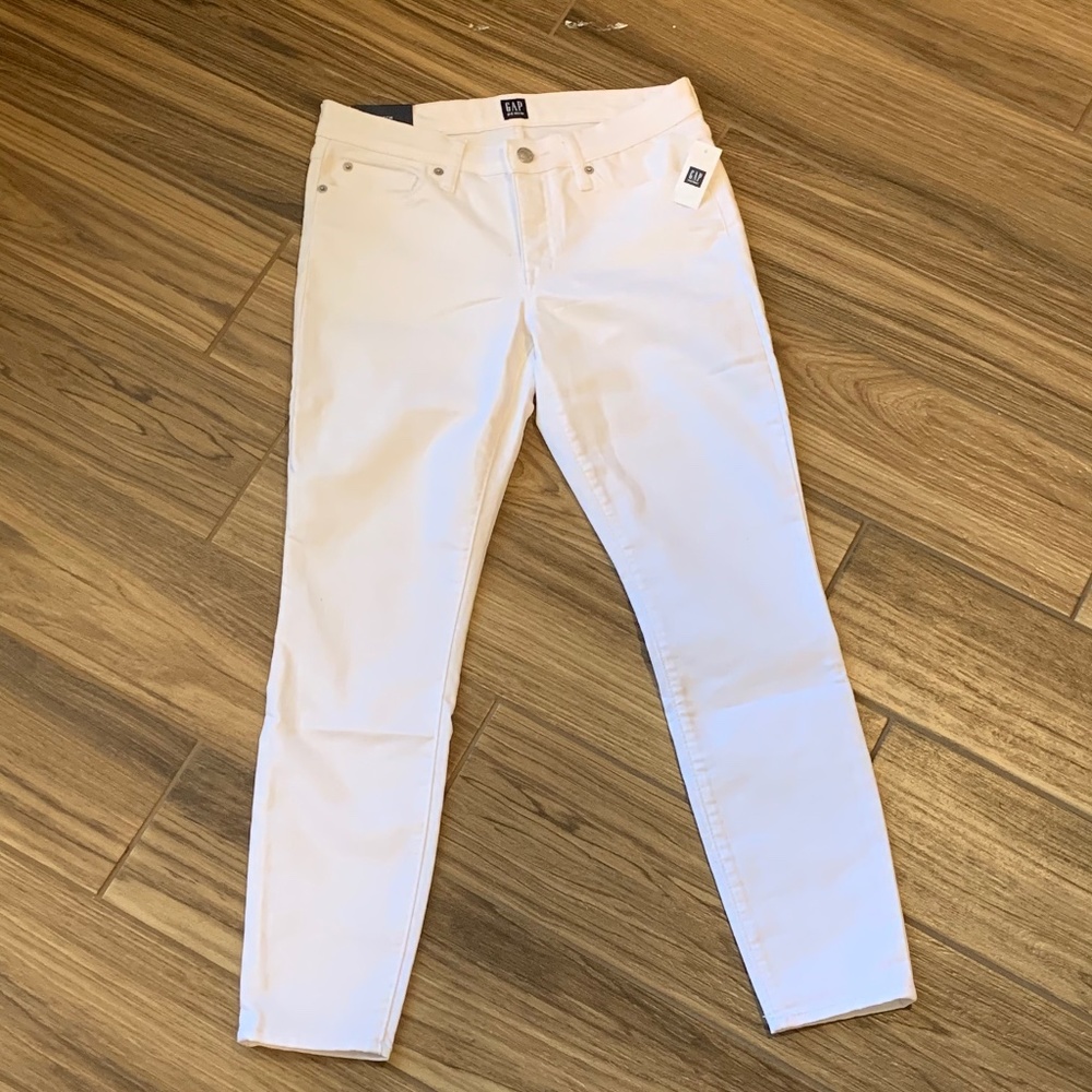 NWT Gap Legging Skimmer White Jeans Denim